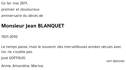 Jean BLANQUET