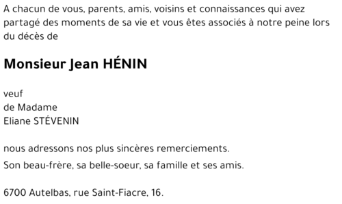 Jean HENIN