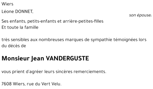 Jean VANDERGUSTE