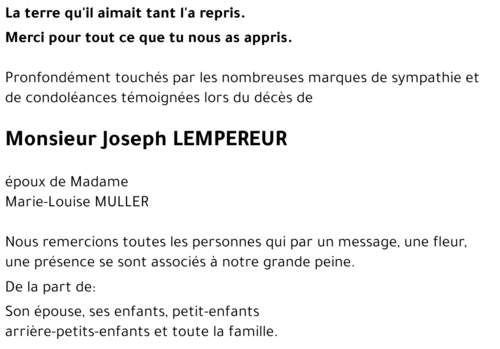 Joseph LEMPEREUR