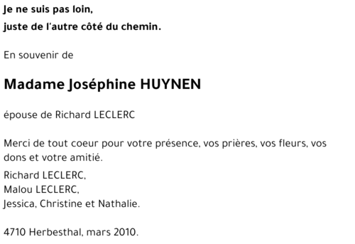 Joséphine HUYNEN