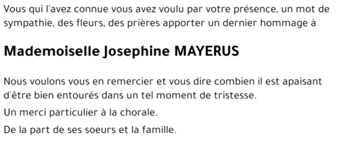 Joséphine MAYERUS