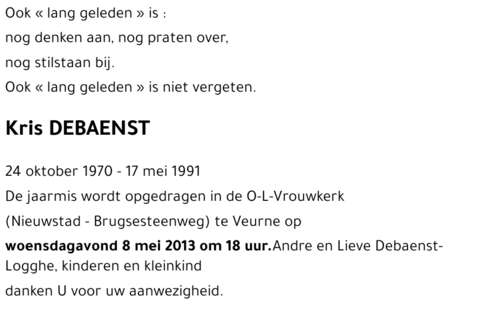 Kris DEBAENST