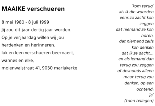 MAAIKE verschueren