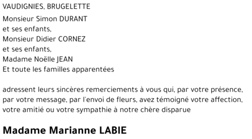 Marianne LABIE