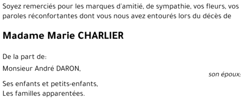 Marie CHARLIER