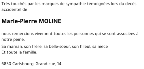Marie-Pierre MOLINE