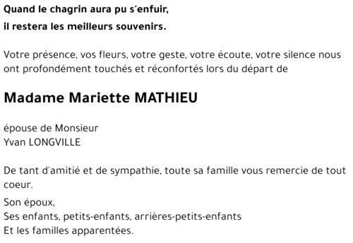 Mariette MATHIEU