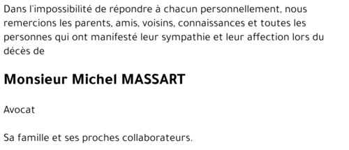 Michel MASSART