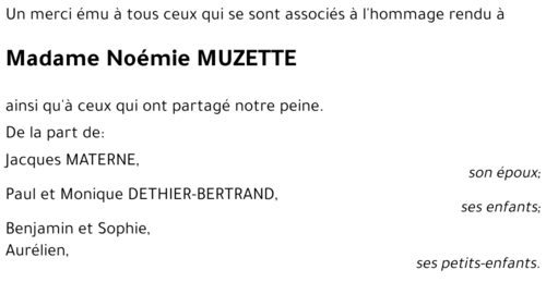 Noémie MUZETTE