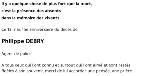 Philippe DEBRY
