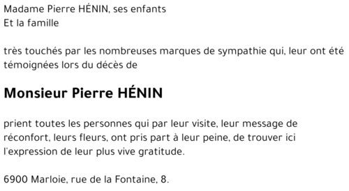 Pierre HÉNIN