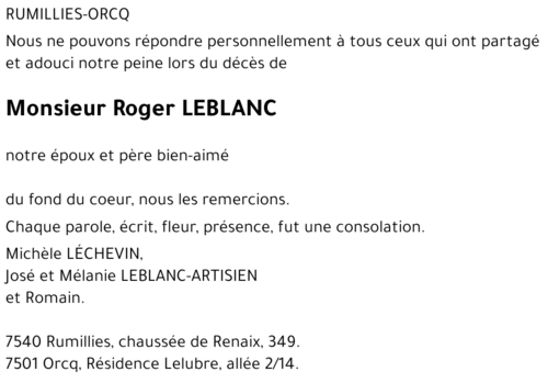 Roger LEBLANC