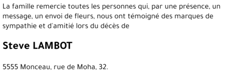 Steve LAMBOT
