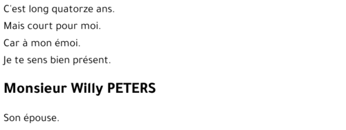 Willy PETERS