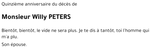 Willy PETERS