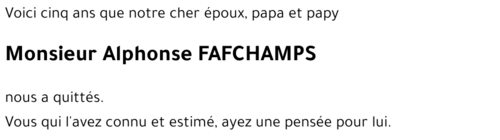 Alphonse FAFCHAMPS