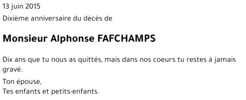 Alphonse FAFCHAMPS