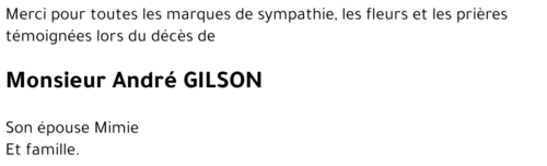 André GILSON