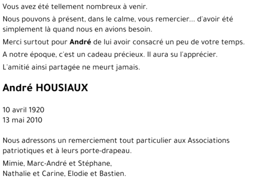 André HOUSIAUX