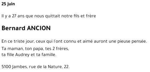 Bernard ANCION