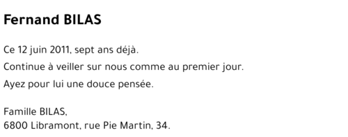 Fernand BILAS