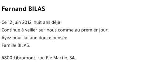 Fernand BILAS