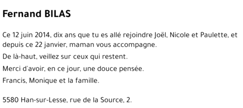 Fernand BILAS
