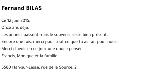 Fernand BILAS