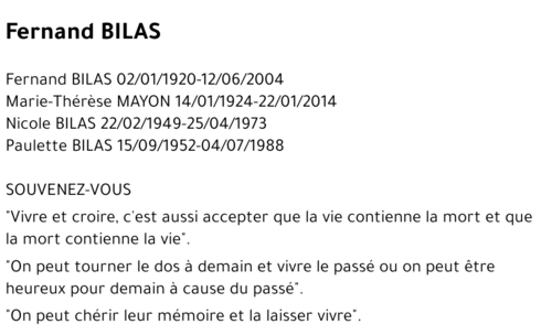 Fernand BILAS