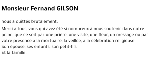 Fernand GILSON