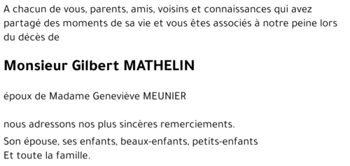Gilbert MATHELIN