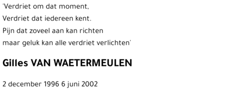 Gilles VAN WAETERMEULEN