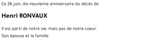 Henri RONVAUX