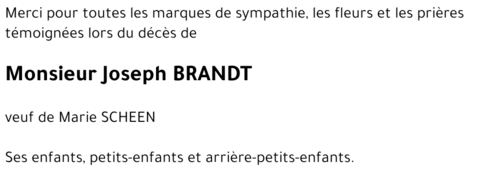 Joseph BRANDT