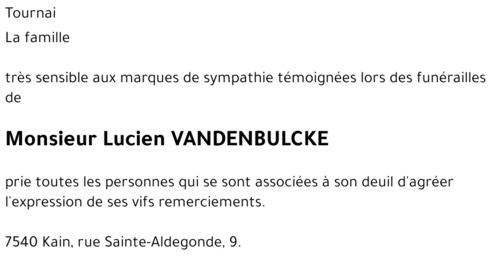 Lucien VANDENBULCKE