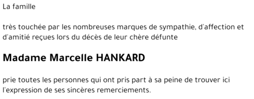 Marcelle HANKARD