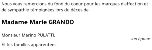 Marie GRANDO