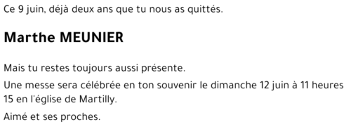 Marthe MEUNIER
