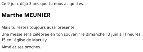 Marthe MEUNIER