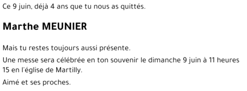 Marthe MEUNIER