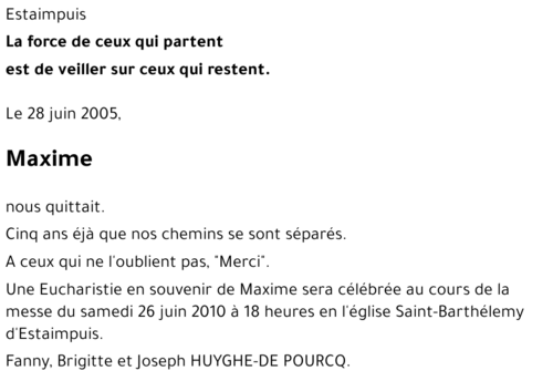 Maxime -