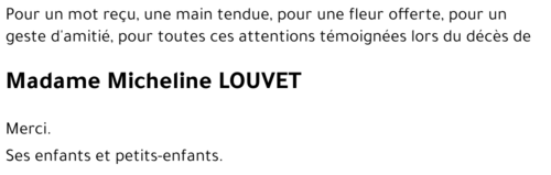 Micheline LOUVET