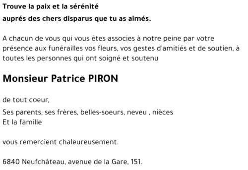 Patrice PIRON