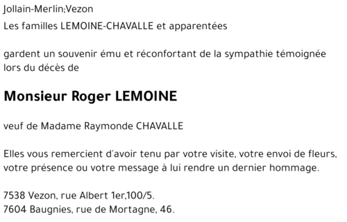 Roger LEMOINE