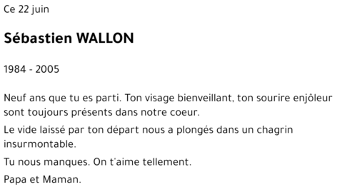 Sébastien WALLON