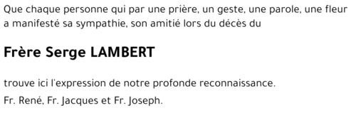 Serge LAMBERT