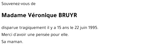Véronique Bruyr.