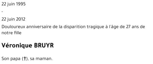 Véronique Bruyr.