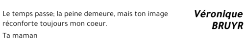Véronique Bruyr.